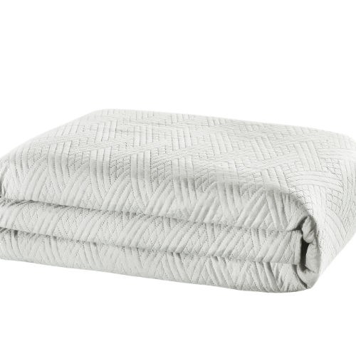 Bed Spread Silver Gray