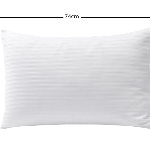 Satin Stripe Pillow Protectors Pack of 2