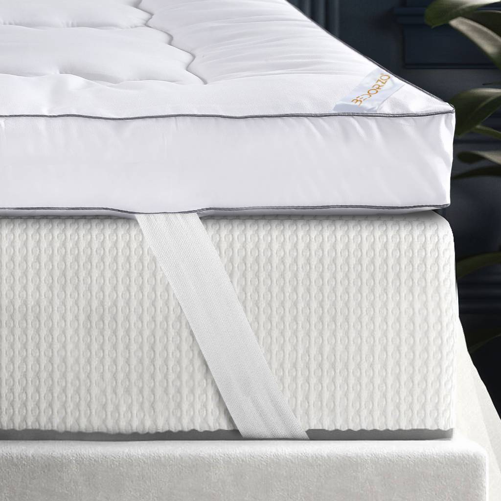 Bedorzo® 10 CM Thick Mattress Topper with Strong Elastic Bands Fits